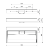 Sapho AMUR 90 x 46 cm 55032-0 umyvadlo litý mramor bez otvoru pro baterii bílá