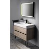 Sapho ODETTA 120x265x120 mm 30314  podpěrné nohy lakovaná ocel černá mat 2ks