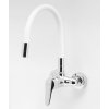 Novaservis 94484,0B dřezová baterie s elastickým ramenem 100 mm bílá-chrom