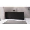 Polysan CLEO 180 x 80 x 48 cm obdélníková vana černá mat 95611.21