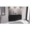Polysan TIGRA L 170 x 80 x 46 cm asymetrická vana levá černá mat 90111.21