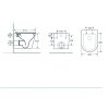 2zavesne wc ovale basso rimless se slim sedatkem soft close