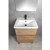Aqualine SAVA 60 umyvadlo 60 x 46 cm nábytkové s otvorem pro baterii 2060