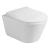 Sapho AVVA závěsná WC mísa s bidet. sprškou, Rimless, 35,5x53 cm, bílá 100312