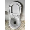 Sapho BRILLA závěsná WC mísa s bidet. sprškou, Rimless, 36,5x53 cm, bílá 100612