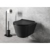 Sapho AVVA závěsná WC mísa Rimless, 35,5x53 cm, černá mat 100314-110