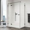 SanSwiss ANNEA Black 80 cm boční stěna - černá/sklo transparent ANTW08000607