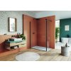 SanSwiss EASY 42 cm montážní set BTE2 - otočná stěna montáž vpravo - aluchrom/sklo stromy BTE2R04205062