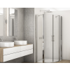 SanSwiss DIVERA 180 cm pevná stěna walk-in - aluchrom/sklo Transparent D22WI31805007
