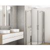 SanSwiss DIVERA 100 cm čtvrtkruh sprchový kout - aluchrom/sklo Screen D22ERB551025087