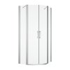 SanSwiss DIVERA 100 cm čtvrtkruh sprchový kout - aluchrom/sklo Transparent D22ERB551005007