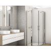 SanSwiss DIVERA 80 cm čtvrtkruh sprchový kout - aluchrom/sklo Transparent D22ERB550805007