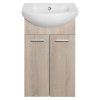 Aqualine ZOJA umyvadlová skříňka 42 x 74 x 25 cm dub platin 51144