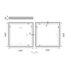 Nimco 13000 LED zrcadlo podsvícené 60 x 60 cm bez senzoru ZP 13066