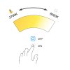 Nimco 42000 LED zrcadlo podsvícené 100 x 60 cm s dotykovým senzorem černá ZPC 42004V-90