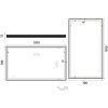 Nimco 13000 LED zrcadlo podsvícené 120 x 70 cm bez senzoru černá ZPC 13006-90