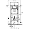 Geberit Duofix Speciál 111.355.00.5 komplet do bytových jader se závěsným WC RIMLESS Adatto