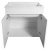 Aqualine skříňka 78 x 70 x 48 cm pod výlevku bílá 57036