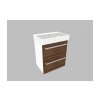 Krajcar K PRO S Thin koupelnová skříňka s umyvadlem 55 x 65 x 38 cm bílá 2KPT55