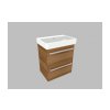 Krajcar K PRO S Thin koupelnová skříňka s umyvadlem 55 x 65 x 38 cm bílá 2KPT55