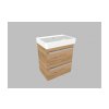 Krajcar K PRO S Thin koupelnová skříňka s umyvadlem 55 x 65 x 38 cm bílá 2KPT55