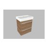Krajcar K PRO S Thin koupelnová skříňka s umyvadlem 55 x 65 x 38 cm bílá 2KPT55