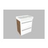 Krajcar K PRO S Thin koupelnová skříňka s umyvadlem 55 x 65 x 38 cm bílá 2KPT55