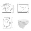 Alcaplast AM101/1120 Sádromodul komplet do sádrokartonu se závěsným WC Creavit STANDARD TP320 + bidet 2v1