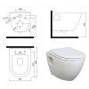 Alcaplast AM102/1120 Jádromodul komplet do bytových jader se závěsným WC Creavit TERRA TP325 + bidet 2v1