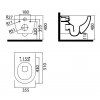 Alcaplast AM101/1120 Sádromodul komplet do sádrokartonu se závěsným WC Creavit FREE FE322 Rim-Off + bidet 2v1