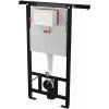 Alcaplast AM102/1120 Jádromodul komplet do bytových jader se závěsným WC Creavit FREE FE322 Rim-Off + bidet 2v1