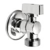 Aqualine pračkový kulový ventil se zpětným ventilem 1/2"x3/4" - L chrom 5310