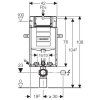 Geberit Kombifix Eco 110.302.00.5 komplet k zazdění se závěsným WC Creavit FREE FE322 Rim-Off + bidet 2v1