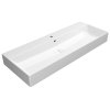 GSI KUBE X keramické umyvadlo 120 x 47 cm s přepadem Extra Glaze bílá 9424111