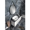 GSI KUBE X keramické umyvadlo na desku 60 x 37 cm oválné bez přepadu Extra Glaze bílá 945811