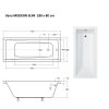 28816 obdelnikova vana modern slim