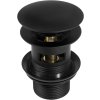 33120 vypust click clack pro umyvadla s prepadem black