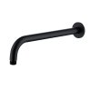 21942 kulaty drzak hlavove sprchy ze zdi black