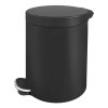 21575 pedalovy odpadkovy kos 5l kov cerna barva