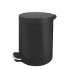 21578 pedalovy odpadkovy kos 3l kov cerna barva