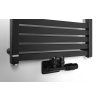 Bruckner Grunt otopné těleso rovné 500 x 1050 mm středové připojení černá mat 600.121.6