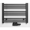 Bruckner Albrecht otopné těleso 600 x 1250 mm středové připojení černá mat 600.117.6