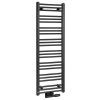 Bruckner Albrecht otopné těleso 400 x 1250 mm středové připojení černá mat 600.112.6