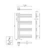 Sapho DORLION otopné těleso 500 x 900 mm černá mat 1130-20