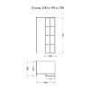 8086 walk in sprchova zastena excea