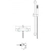 33517 nastenny termostaticky sprchovy set veo cerna