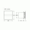 9345 axialni ventilatory na zed ci do stropu e100 gth hygro s casovacem sklo bile