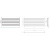 26431 koupelnovy radiator stick level zlata barva