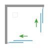 27988 ctvercovy sprchovy kout acril angolo new