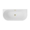 25817 volne stojici vana vica new bila sifon s napoustenim prepadem